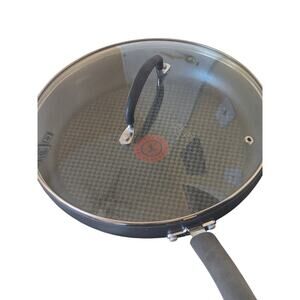 T Fal 12" Hard Anodized Nonstick Fry Pan With Lid And Thermo Spot Technology